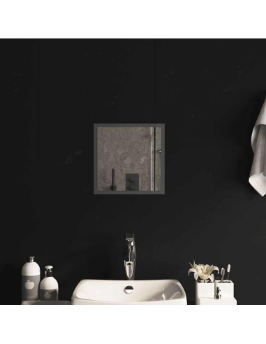 Specchio da Bagno con Luci LED 30x30 cm