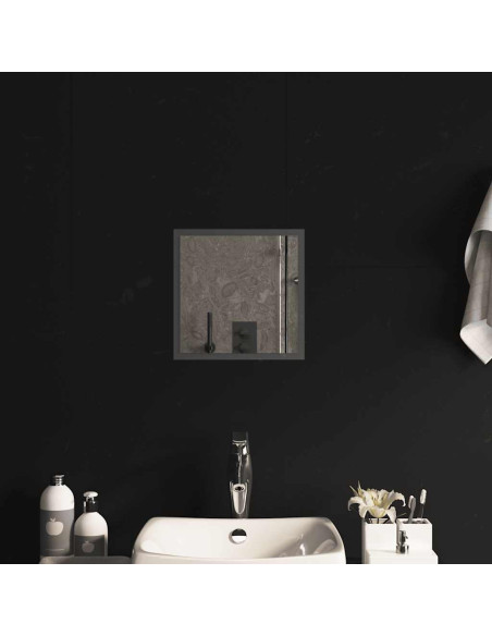 Specchio da Bagno con Luci LED 30x30 cm