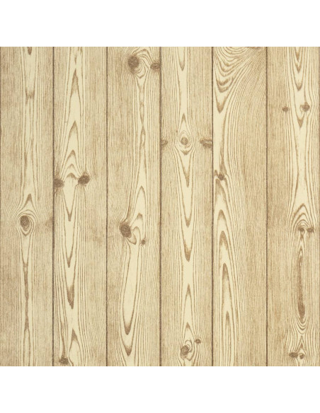 Carta da Parati 3D Venature Legno Marrone