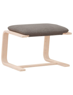 Poggiapiedi Tortora 51x41x40 cm in Tessuto