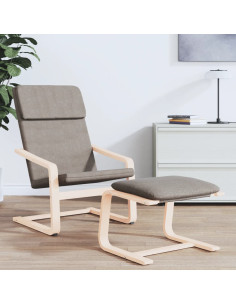 Poggiapiedi Tortora 51x41x40 cm in Tessuto 2