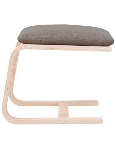 Poggiapiedi Tortora 51x41x40 cm in Tessuto