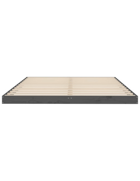 Giroletto Grigio 150x200 cm King in Legno Massello di Pino