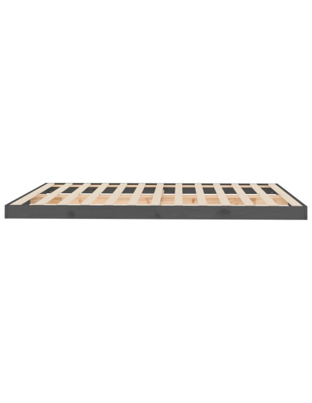 Giroletto Grigio 150x200 cm King in Legno Massello di Pino