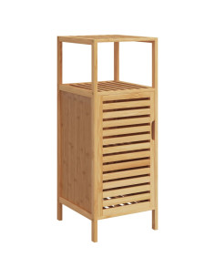 Mobile da Bagno con Ripiano 36x33x87 cm in Bambù