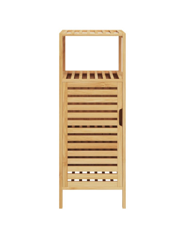 Mobile da Bagno con Ripiano 36x33x87 cm in Bambù