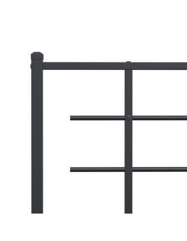 Testiera in Metallo Nero 140 cm