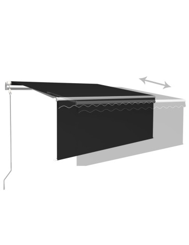 Tenda Retrattile Automatica con Parasole 3,5x2,5 m Antracite