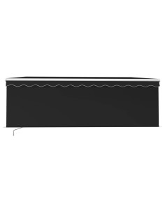 Tenda da Sole Retrattile Manuale con LED 4,5x3 m Antracite 2
