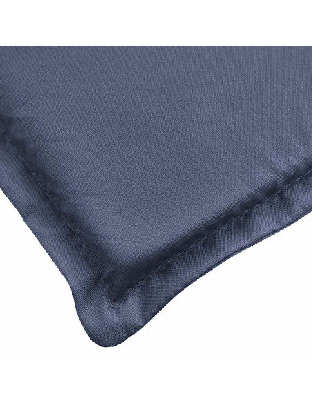 Cuscino per Lettino Blu Marino 180x60x4 cm in Tessuto Oxford