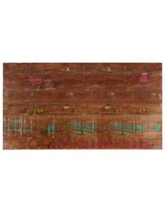 Piano Tavolo 110x60x3,8 cm Rettangolare in Massello di Recupero