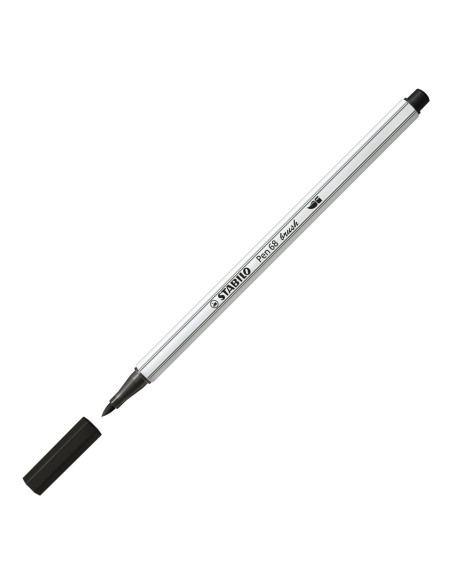 STABILO Pen 68 brush marcatore Medio Nero 1 pz