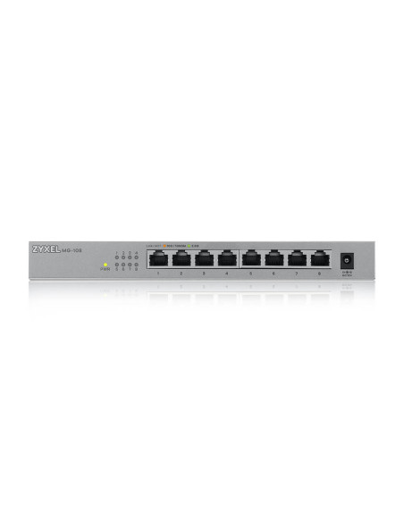 Zyxel MG-108 Non gestito 2.5G Ethernet (100/1000/2500) Acciaio