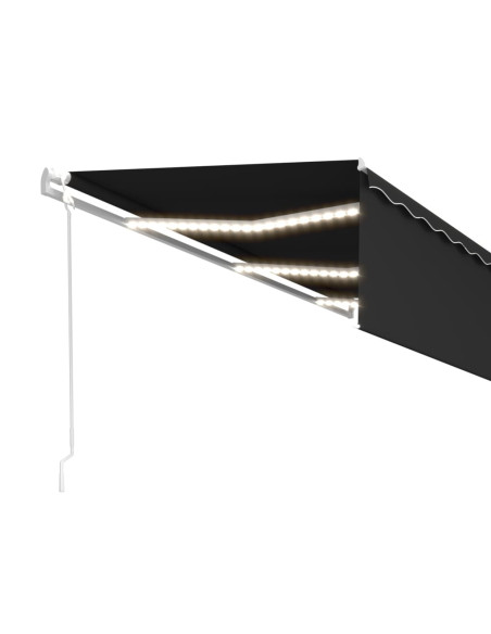 Tenda Automatica con Parasole Sensore Vento e LED 6x3 Antracite