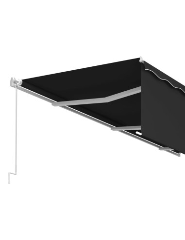 Tenda da Sole Retrattile Manuale con Parasole 6x3 m Antracite
