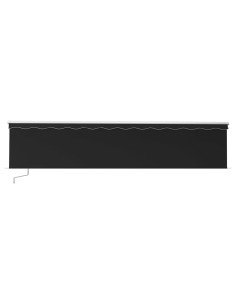 Tenda da Sole Retrattile Manuale con LED 6x3 m Antracite 2