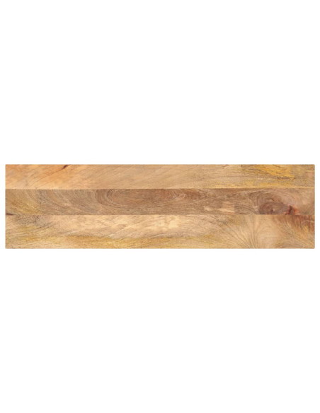 Piano per Tavolo 100x30x2,5cm Rettangolare Legno Massello Mango