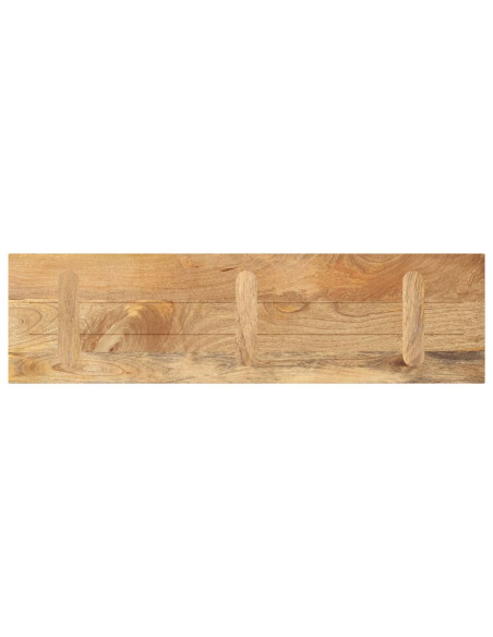 Piano per Tavolo 100x30x2,5cm Rettangolare Legno Massello Mango