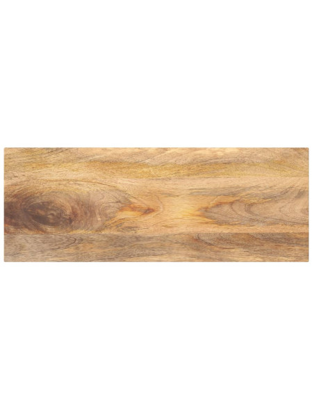 Piano per Tavolo 80x30x2,5 cm Rettangolare Legno Massello Mango