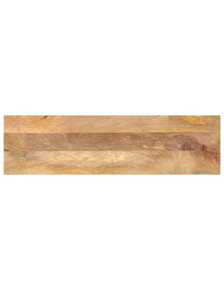 Piano per Tavolo 120x40x2,5cm Rettangolare Legno Massello Mango