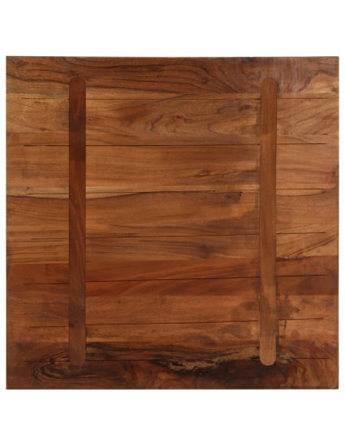 Piano Tavolo 70x70x2,5 cm Quadrato Legno Massello di Recupero