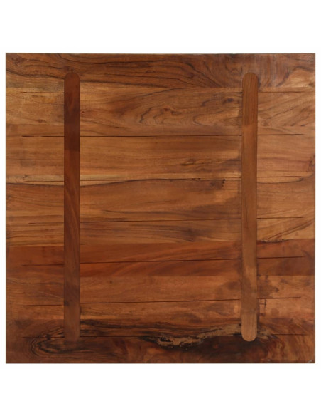 Piano Tavolo 70x70x2,5 cm Quadrato Legno Massello di Recupero