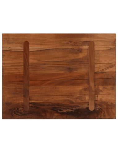 Piano Tavolo 90x60x2,5 cm Rettangolare in Massello di Recupero