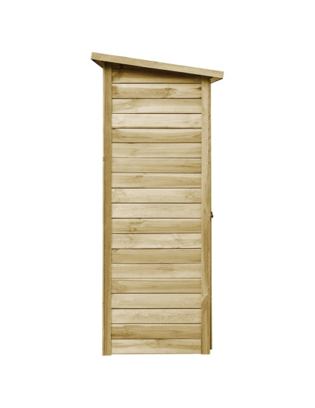 Capanno Attrezzi da Giardino in Pino Impregnato 88x76x175 cm