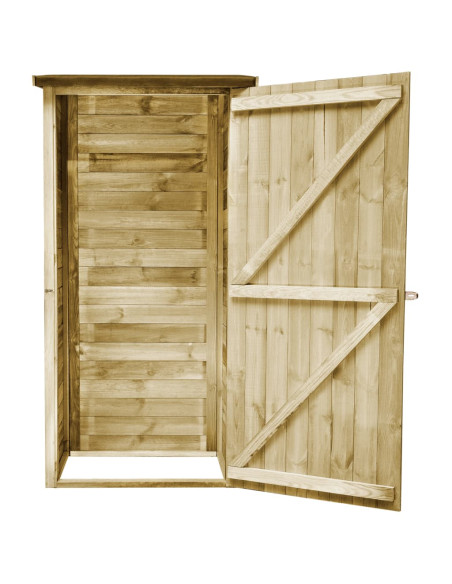 Capanno Attrezzi da Giardino in Pino Impregnato 88x76x175 cm