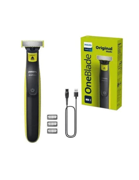 Philips Norelco OneBlade QP2724/10 rasoio elettrico Trimmer Grigio, Lime