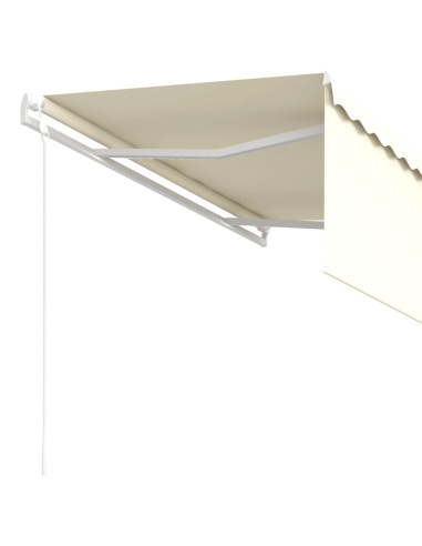 Tenda da Sole Retrattile Automatica con Parasole 3x2,5m Crema