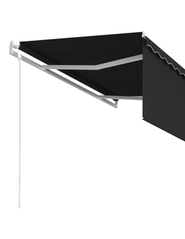 Tenda Sole Retrattile Automatica con Parasole 3x2,5m Antracite
