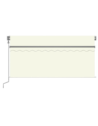 Tenda Sole Retrattile Automatica con Parasole 3,5x2,5 m Crema