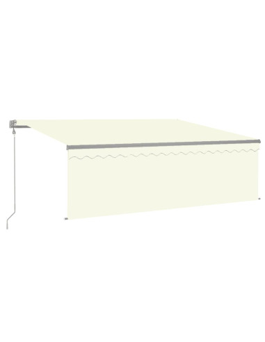Tenda da Sole Retrattile Automatica con Parasole 4x3 m Crema