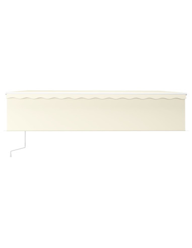Tenda Automatica con Parasole LED e Sensore Vento 6x3 m Crema