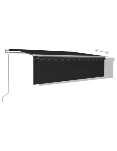 Tenda Automatica con Parasole Sensore Vento e LED 5x3 Antracite