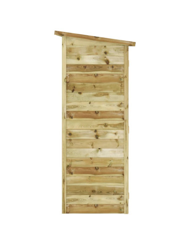 Capanno Attrezzi da Giardino in Pino Impregnato 182x76x175 cm