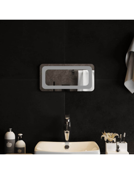 Specchio da Bagno con Luci LED 40x20 cm