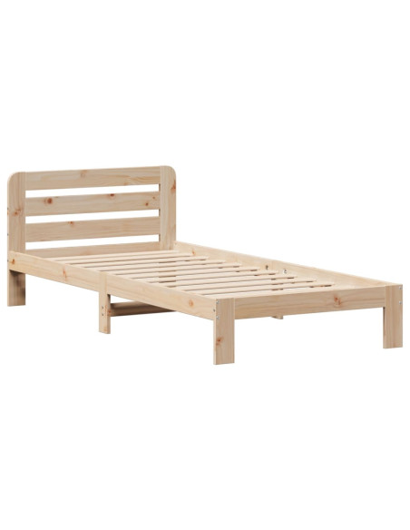 Letto senza Materasso 90x190 cm in Legno Massello di Pino