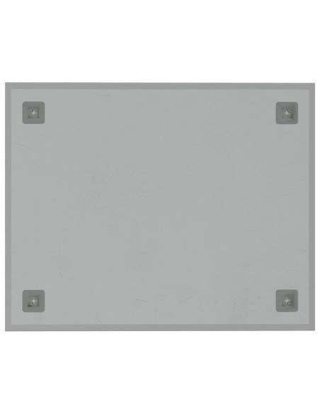 Lavagna Magnetica a Parete Bianca 50x40 cm Vetro Temperato