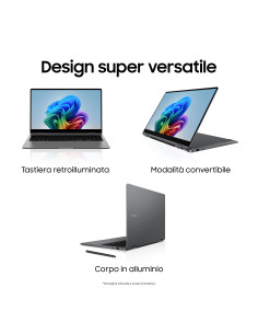 Samsung Galaxy Book5 360 Copilot+ PC Intel Core Ultra 5 226V Ibrido (2 in 1) 39,6 cm (15.6") Touch screen Full HD 16 GB LPDDR5x- 2