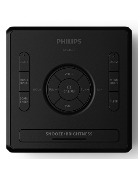 Philips TAR4600/10 sveglia Sveglia digitale Nero