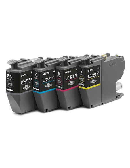Brother LC421VALDR cartuccia d'inchiostro 4 pz Originale Nero, Ciano, Magenta, Giallo