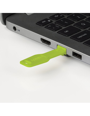 Lindy 47895 clip sicura Bloccaporte RJ-45 Verde Acrilonitrile butadiene stirene (ABS) 20 pz