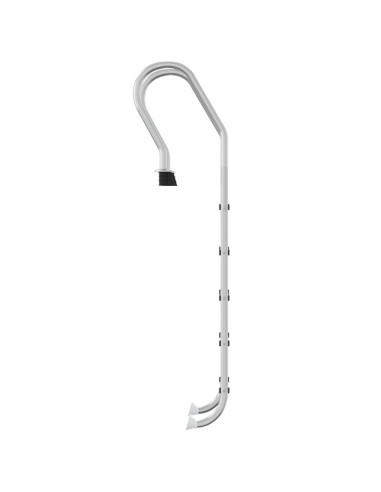 Scala per Piscina 54x38x211 cm Acciaio Inox 304