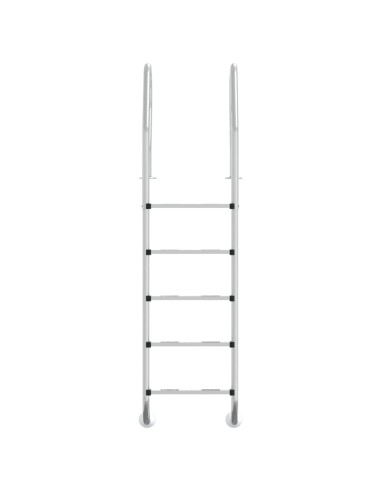 Scala per Piscina 54x38x211 cm Acciaio Inox 304