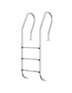 Scala per Piscina 54x38x158 cm Acciaio Inox 304