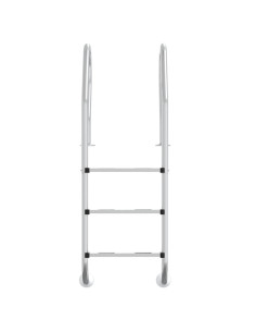 Scala per Piscina 54x38x158 cm Acciaio Inox 304 2