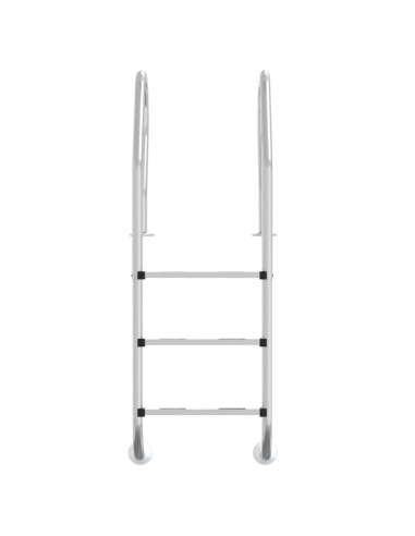 Scala per Piscina 54x38x158 cm Acciaio Inox 304