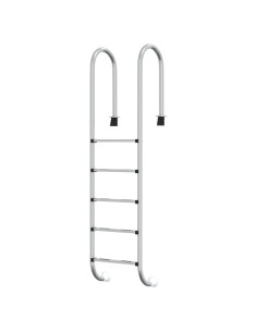 Scala per Piscina 54x38x211 cm Acciaio Inox 304